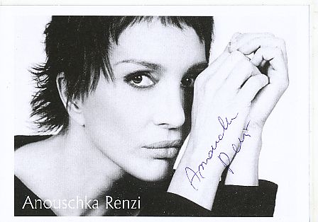 Anouschka Renzi  TV  Autogrammkarte original signiert 