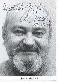 Ulrich Radke  Film & TV  Autogrammkarte original signiert 