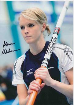 Minna Nikkanen  Finnland   Leichtathletik Autogramm 13x18 cm Foto original signiert 
