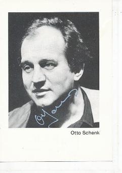 Otto Schenk  Film & TV  Autogrammkarte original signiert 