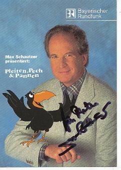 Max Schautzer  BR  ARD   TV  Autogrammkarte original signiert 