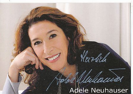 Adele Neuhauser  Tatort  Film & TV  Autogrammkarte original signiert 