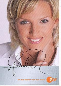 Yvonne Ransbach   ZDF Sender  TV  Autogrammkarte original signiert 