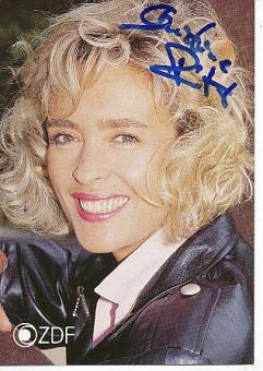 Christine Reinhart   ZDF Sender  TV  Autogrammkarte original signiert 