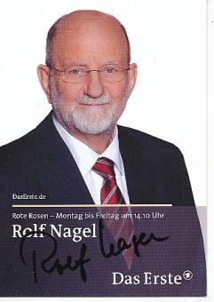 Rolf Nagel  Rote Rosen  ARD Serien  TV  Autogrammkarte original signiert 