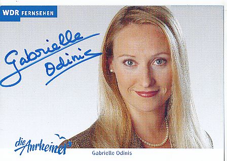 Gabrielle Odinis  Die Anrheiner  ARD Serien  TV  Autogrammkarte original signiert 