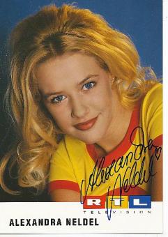 Alexandra Neldel   RTL   TV  Sender Autogrammkarte original signiert 