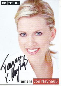 Tamara von Nayhaus   RTL   TV  Sender Autogrammkarte original signiert 