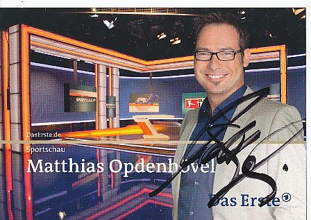 Matthias Opdenhövel    ARD  TV  Sender Autogrammkarte original signiert 