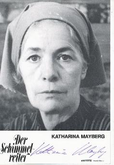 Katharina Mayberg † 2007  Film &  TV  Autogrammkarte original signiert 