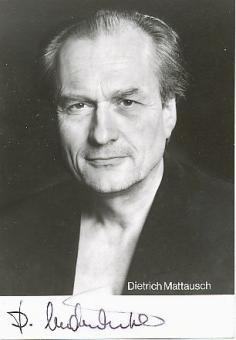 Dietrich Mattausch  Film &  TV  Autogrammkarte original signiert 