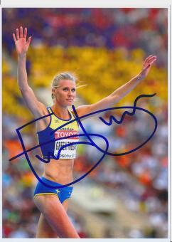 Emma Green  Schweden  Leichtathletik Autogramm 13x18 cm Foto original signiert 