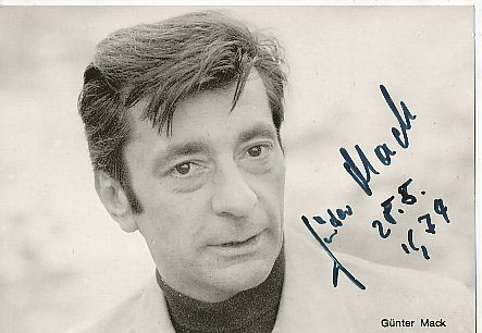 Günter Mack † 2007  Film &  TV  Autogrammkarte original signiert 