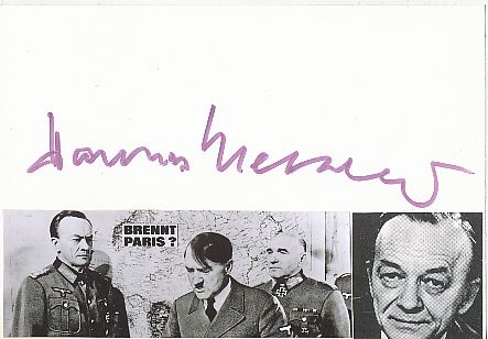 Hannes Messemer  † 1991   Film & TV Autogramm Karte original signiert 