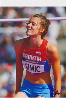 Ana Simic  Kroatien Leichtathletik Autogramm 13x18 cm Foto original signiert 
