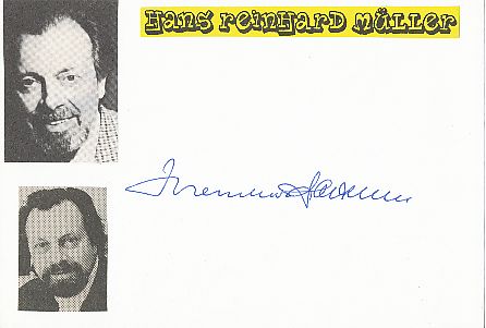 Hans-Reinhard Müller † 1989   Film & TV Autogramm Karte original signiert 