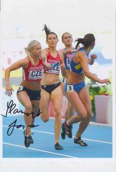Jana Slaninova  Tschechien Leichtathletik Autogramm 13x18 cm Foto original signiert 