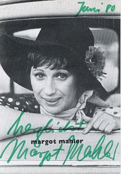 Margot Mahler † 1997  Film &  TV  Autogrammkarte original signiert 