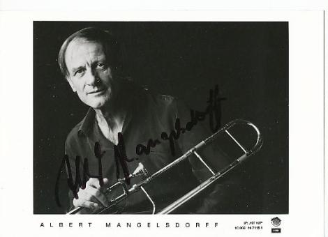 Albert Mangelsdorff † 2005  Posaunist  Musik  Autogramm Foto original signiert 