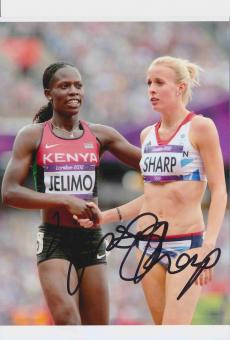Lynsey Sharp   Großbritanien  Leichtathletik Autogramm 13x18 cm Foto original signiert 