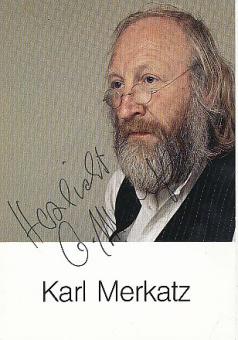 Karl Merkatz   Film &  TV  Autogrammkarte original signiert 