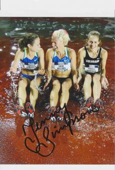 Jenny Simpson  USA  Leichtathletik Autogramm 13x18 cm Foto original signiert 