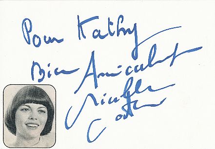 Mireille Mathieu   Musik  Autogramm Karte original signiert 