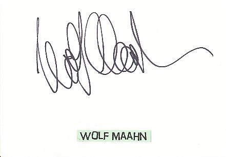Wolf Maahn   Musik  Autogramm Karte original signiert 