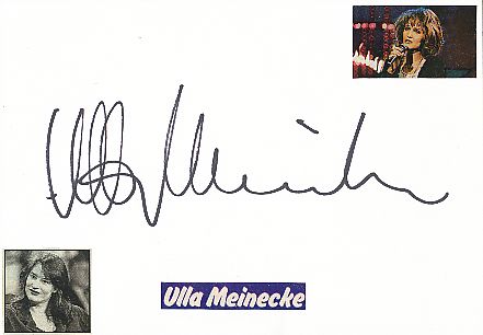 Ulla Meinecke   Musik  Autogramm Karte original signiert 