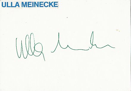 Ulla Meinecke   Musik  Autogramm Karte original signiert 