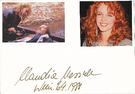 Claudia Messner  Film & TV Autogramm Karte original signiert 