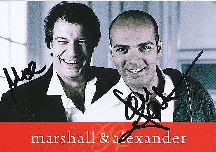 Marshall & Alexander   Musik  Autogrammkarte original signiert 