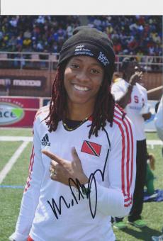 Michelle Lee Ahye  Trinidad  Leichtathletik Autogramm 13x18 cm Foto original signiert 