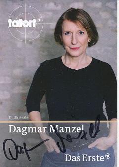 Dagmar Manzel  Tatort  Film &  TV  Autogrammkarte original signiert 