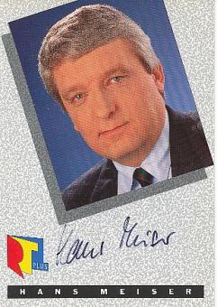 Hans Meiser   RTL  TV  Autogrammkarte original signiert 