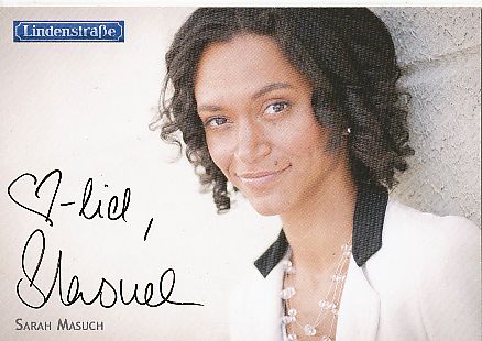 Sarah Masuch  Lindenstraße  ARD Serie  Film &  TV  Autogrammkarte original signiert 