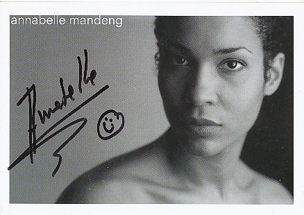 Annabelle Mandeng  Film &  TV  Autogrammkarte original signiert 