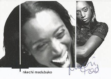 Nkechi Madubuko  Film &  TV  Autogrammkarte original signiert 