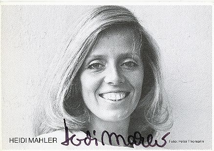 Heidi Mahler   Film &  TV  Autogrammkarte original signiert 