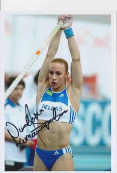 Nikoleta Kyriakopoulou  Griechenland  Leichtathletik Autogramm 13x18 cm Foto original signiert 