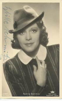Sybille Schmitz † 1955  Film  &  TV  Autogrammkarte original signiert 