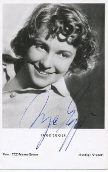 Inge Egger † 1976  Film  &  TV  Autogrammkarte original signiert 