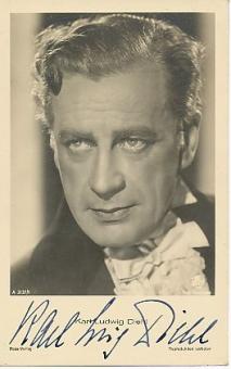 Karl Ludwig Diehl † 1958  Film  &  TV  Autogrammkarte original signiert 