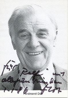 Ferdinand Dux † 2009  Film  &  TV  Autogrammkarte original signiert 