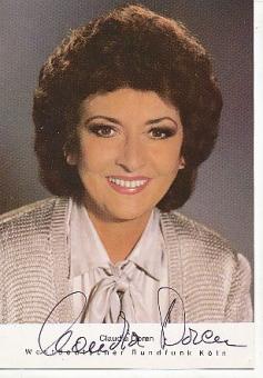 Claudia Doren † 1987  ARD  TV  Autogrammkarte original signiert 