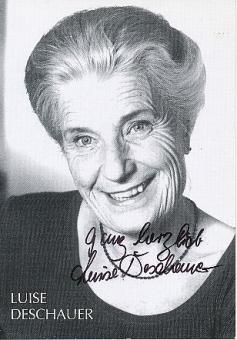 Luise Deschauer  Film  &  TV  Autogrammkarte original signiert 