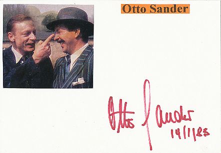 Otto Sander † 2013   Film & TV Autogramm Karte original signiert 