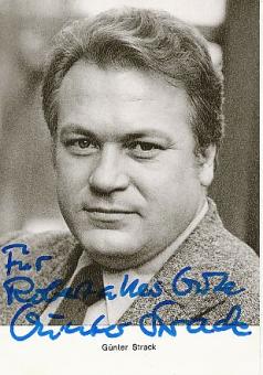 Günter Strack † 1999  Film  &  TV  Autogrammkarte original signiert 