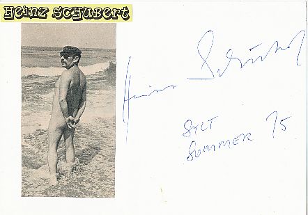 Heinz Schubert † 1999   Film & TV Autogramm Karte original signiert 
