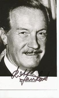 Karl Schönböck † 2001  Film  &  TV  Autogrammkarte original signiert 